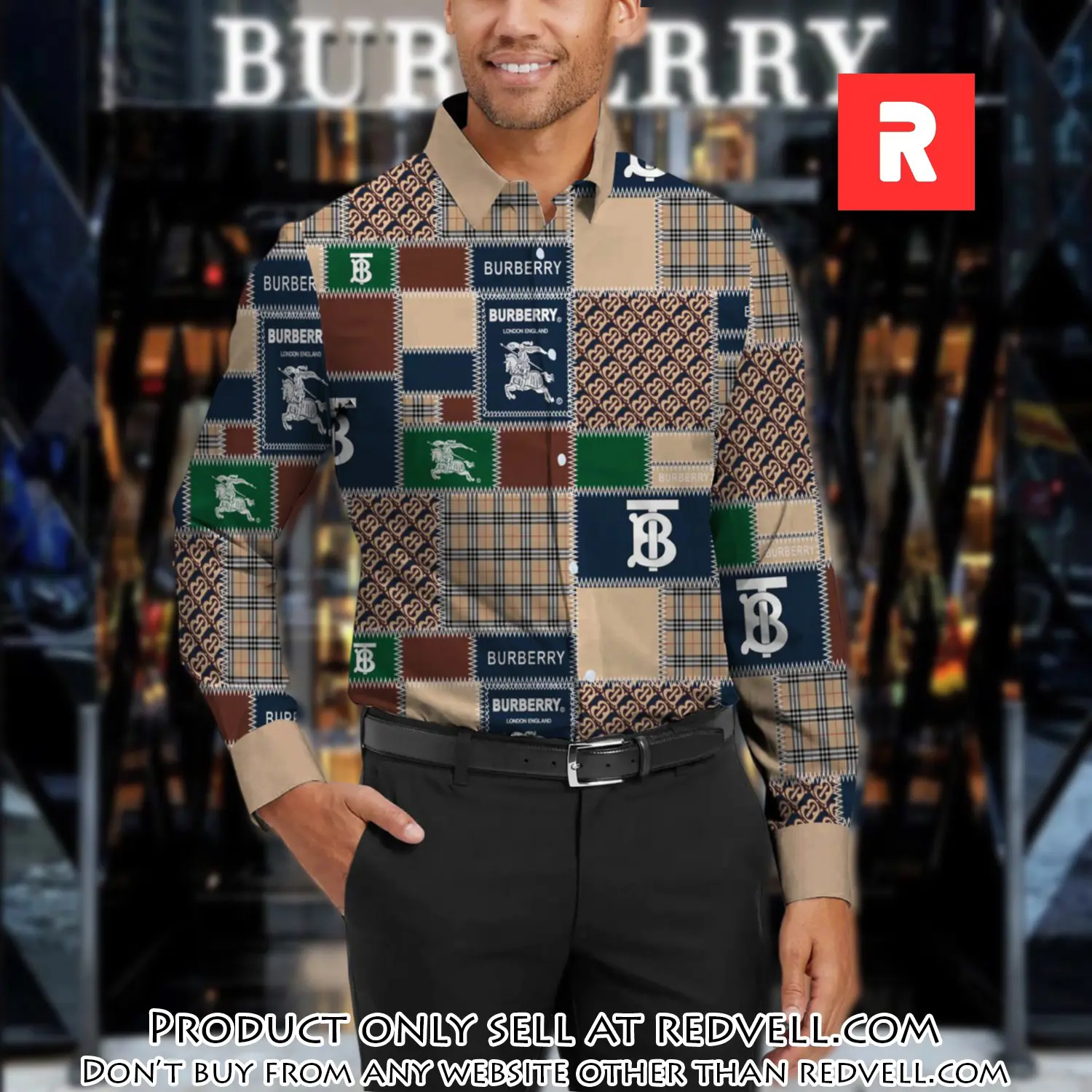 Burberry long sleeves button down shirt for elegant men lsb1006 rv5330502